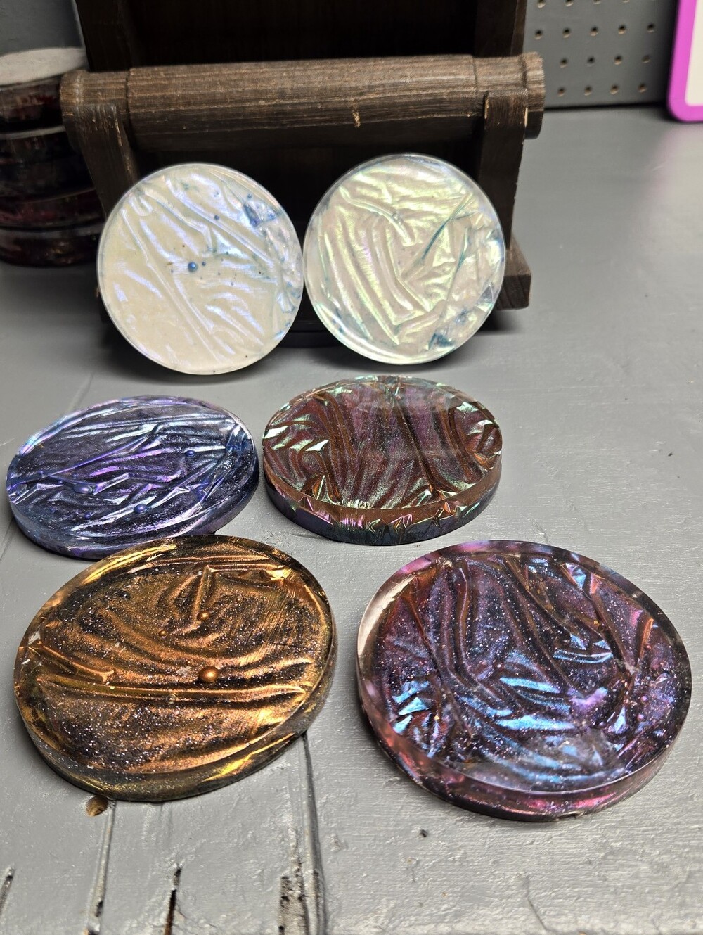 Iridescent Coasters - Multi Color - Picture 15 of 15
